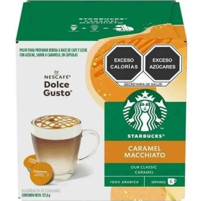 Caramel Macchiato STARBUCKS 6+6 cápsulas compatibles Dolce Gusto Caramel Macchiato STARBUCKS 6+6 cápsulas compatibles Dolce Gusto