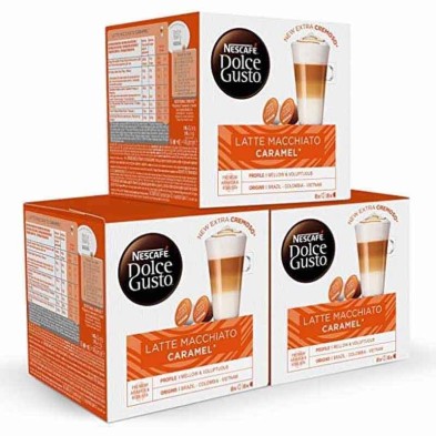Latte Macchiato Caramel 24 servicios. Pack 48 cápsulas Dolce Gusto Latte Macchiato Caramel 24 servicios. Pack 48 cápsulas Dolce Gusto