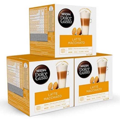 Latte Macchiato 24 servicios. Pack 48 cápsulas Dolce Gusto Latte Macchiato 24 servicios. Pack 48 cápsulas Dolce Gusto