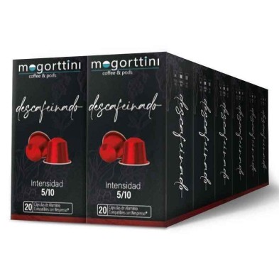 Descafeinado Mogorttini 12 cajas de 20 cápsulas Compatibles Nespresso Descafeinado Mogorttini 12 cajas de 20 cápsulas Compatibles Nespresso