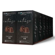 Café Intenso 12 cajas Mogorttini. 240 Cápsulas compatibles Nespreso, en aluminio