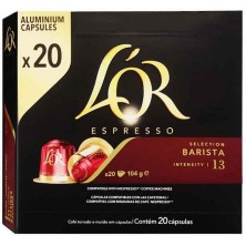 Barista L'OR, 20 cápsulas compatíveis Nespresso.