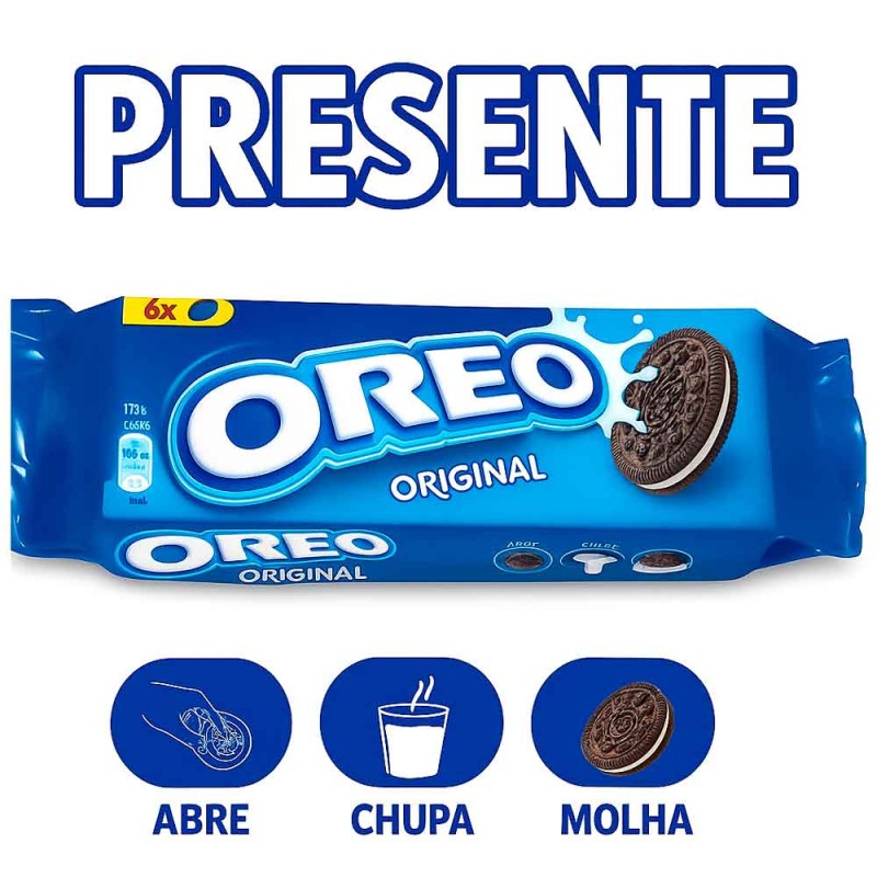 Presente de 6 bolachas Oreo clássicas grátis