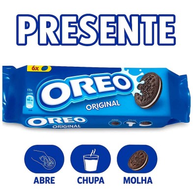Presente de 6 bolachas Oreo clássicas grátis