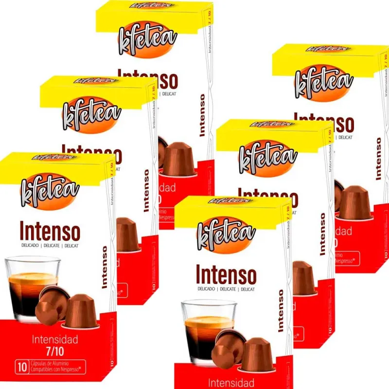 Intenso  compatibles Nespresso 60 capsulas Kfetea
