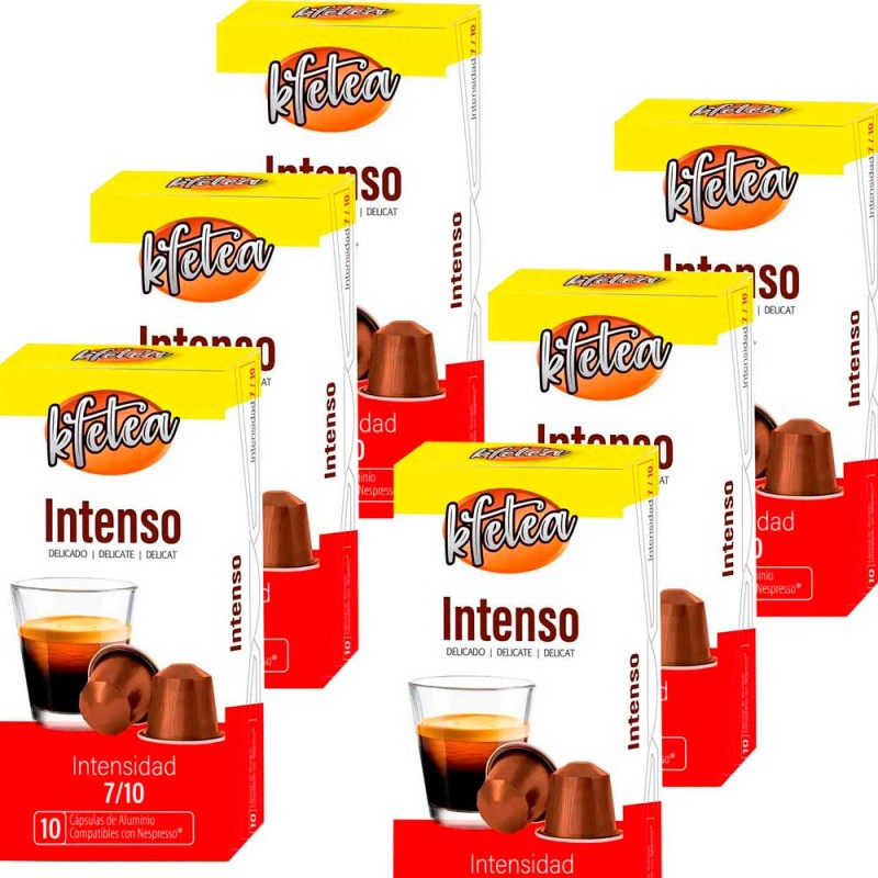 Intenso  compatibles Nespresso 60 capsulas Kfetea