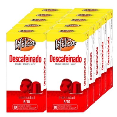 10 cajas de Descafeinado Kfetea Nespresso 100 cápsulas 10 cajas de Descafeinado Kfetea Nespresso 100 cápsulas