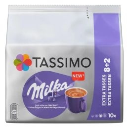 8 Bebidas Tassimo Milka Chocolate de Leite