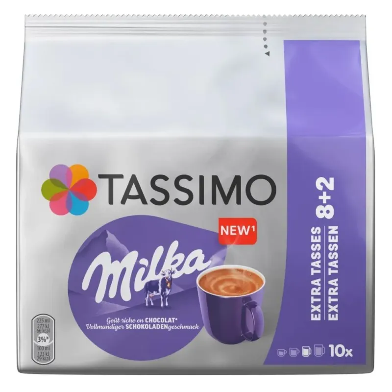 Tassimo Chocolate de Leite Milka 8 porções Tassimo Chocolate de Leite Milka 8 porções