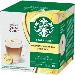 Latte Vainilla Madagascar Starbucks – 12 cápsulas compatíveis com Dolce Gusto