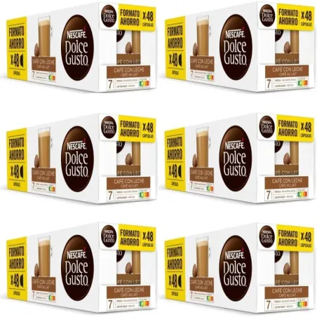 Café con Leche 18 cajas, 288 cápsulas | Nescafé Dolce Gusto
