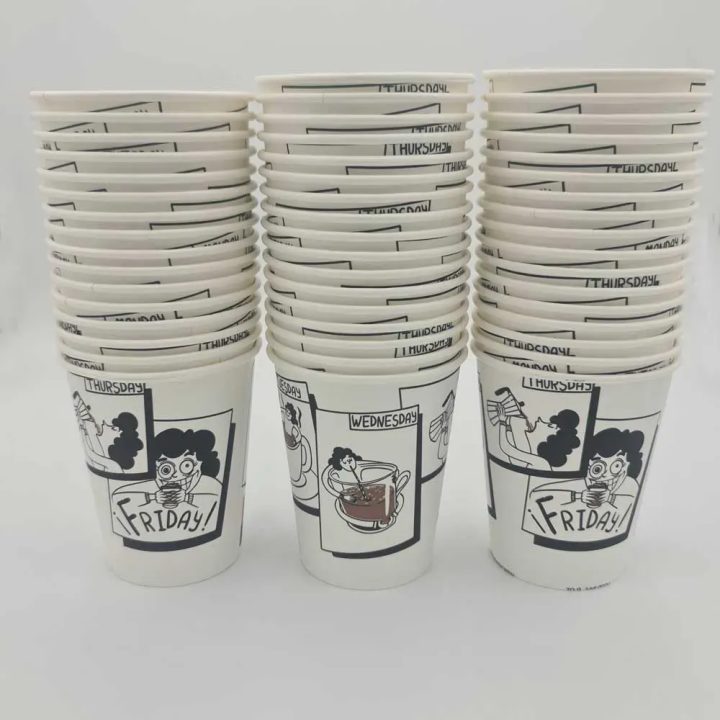 50 Copos de papel descartáveis 8oz (240 ml)
