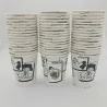 50 Vasos de papel de un solo uso 8 onzas - 240 ml