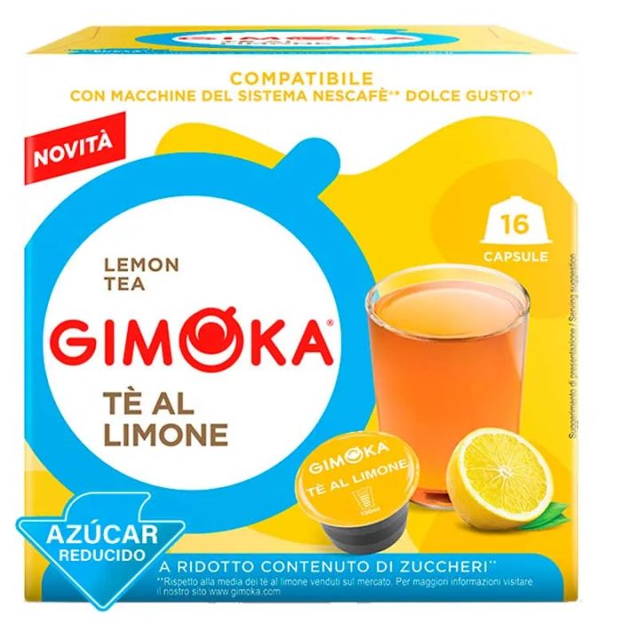 16 Cápsulas Chá Limão Gimoka (Açúcar Reduzido)