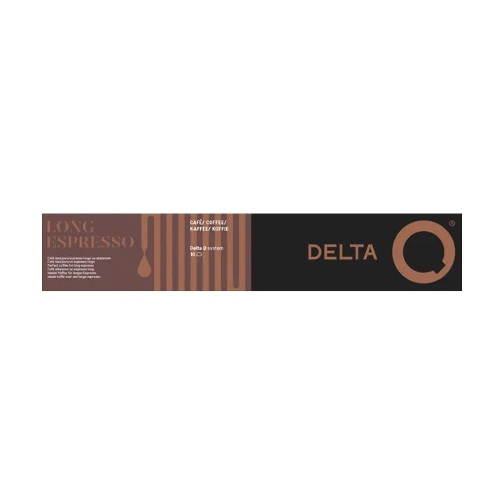 Café Long Espresso 10 cápsulas - Intensidad 16 Delta Q
