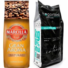 Gran Aroma Natural y Mogorttini Intenso 2 kilos de Café em grão