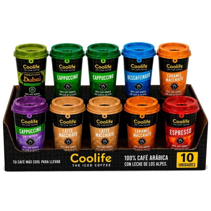 10 Cappuccino Vários Sabores Coolife 230 ml RTD