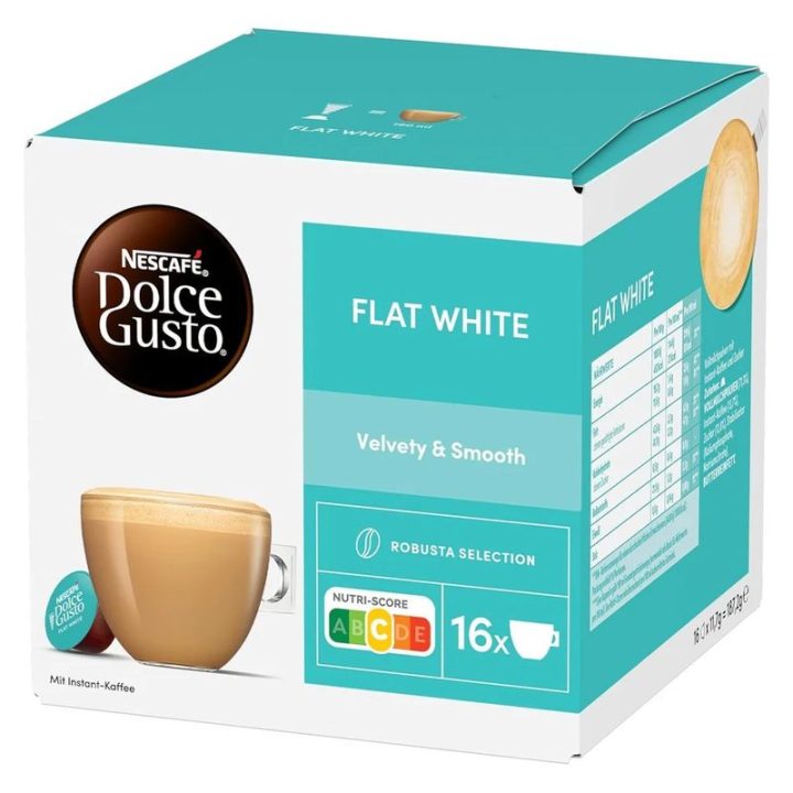 Flat White Dolce Gusto 16 cápsulas originais