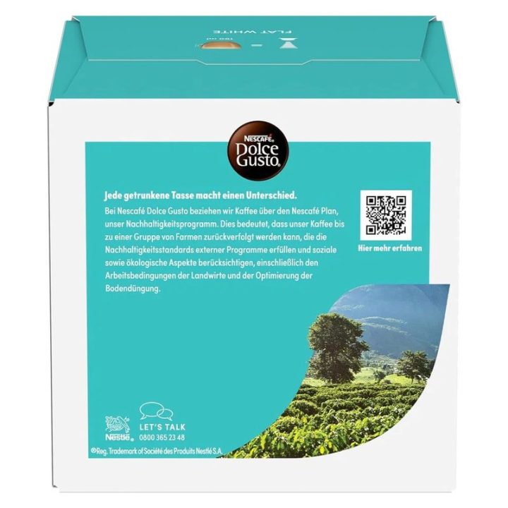 Nescafé Plan e origem do café Flat White Dolce Gusto