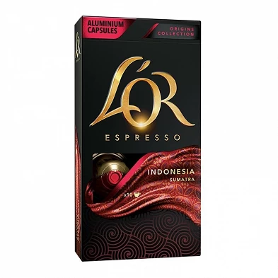 INDONÉSIA SUMATRA L'OR 10 cápsulas compatíveis Nespresso. INDONÉSIA SUMATRA L'OR 10 cápsulas compatíveis Nespresso.
