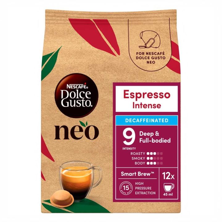 Cápsulas Nescafé® Dolce Gusto® NEO Espresso Intenso Descafeinado 12 unidades