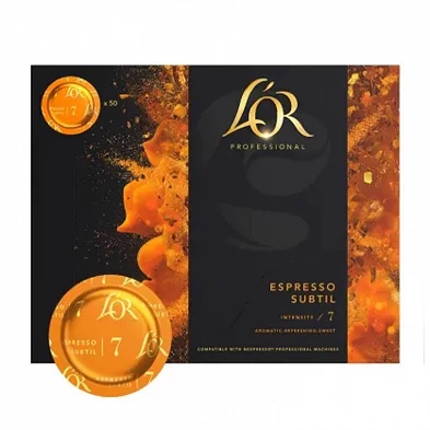 L'OR Subtle Espresso, 50 cápsulas Nespresso Pro. L'OR Subtle Espresso, 50 cápsulas Nespresso Pro.