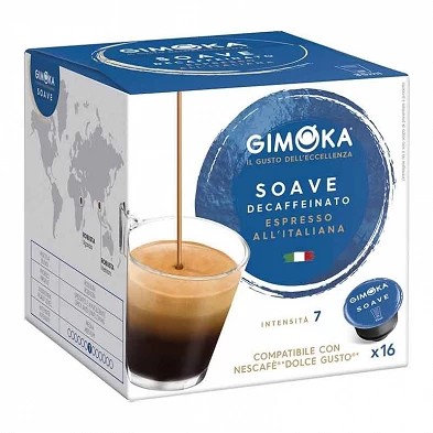 Descafeinado Espresso Soave Gimoka® , Dolce Gusto® 16 cápsulas compatíveis Descafeinado Espresso Soave Gimoka® , Dolce Gusto® 16 cápsulas compatíveis
