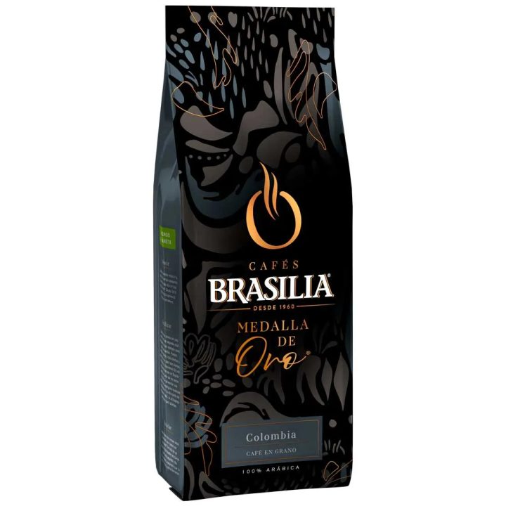 Café en grano Colombia 1kg | Brasilia Medalla Oro LATERAL