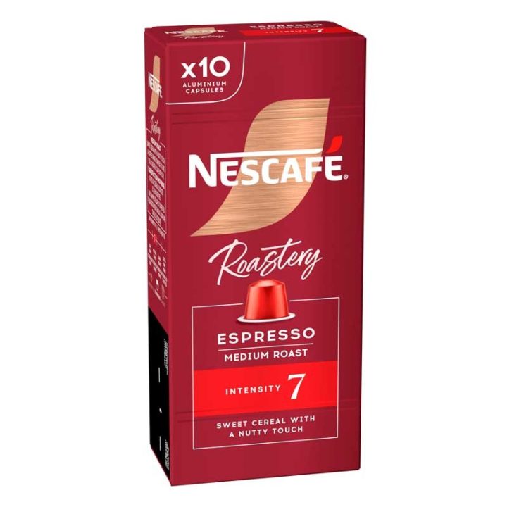 Caixa de 10 capsulas Nescafe Roastery Espresso Intenso intensidade 7 compativeis Nespresso
