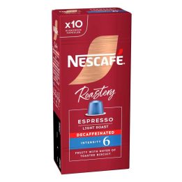 Caixa de 10 capsulas Nescafe Roastery Espresso Descafeinado intensidade 6 compativeis Nespresso