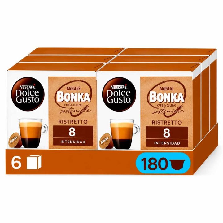 Ristretto Bonka Dolce Gusto 180 Cápsulas Magnum