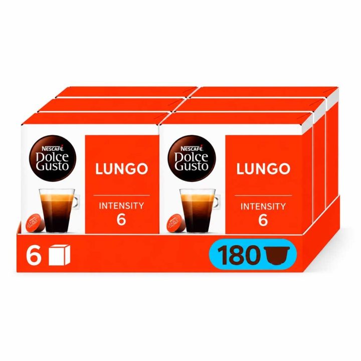 Lungo 100% Arábica Dolce Gusto 180 Cápsulas