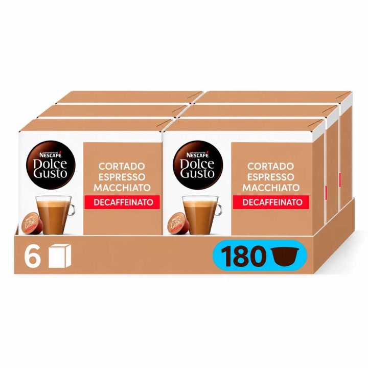 Cortado Descafeinado Dolce Gusto 180 Cápsulas