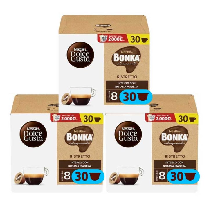 Ristretto Bonka Magnum, 90 cápsulas Dolce Gusto