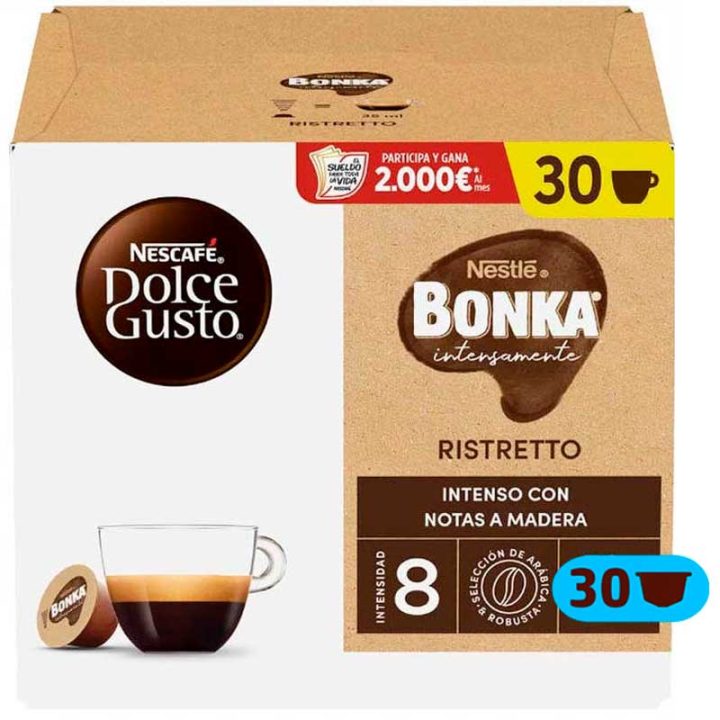 Bonka Ristretto Magnum, 30 cápsulas Dolce Gusto