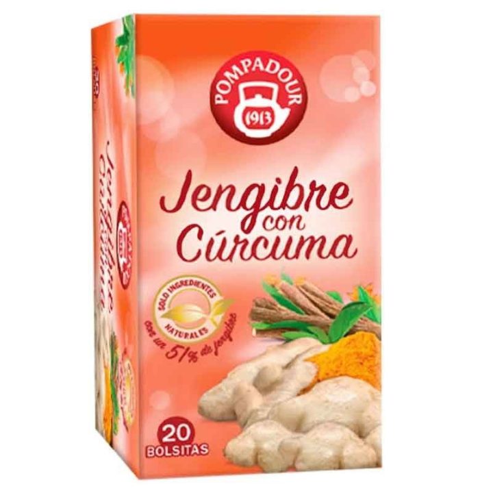 Gengibre com Cúrcuma Pompadour 20 infusões