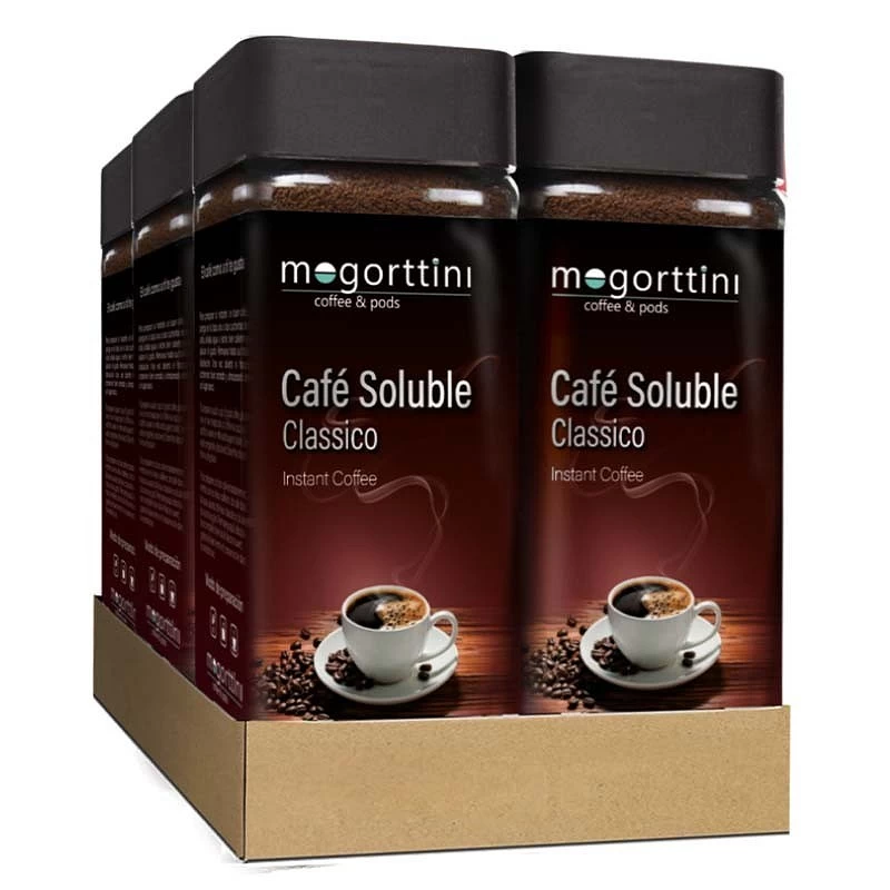 Pack 6 Café soluble classico Mogorttini tarro 200gr Pack 6 Café soluble classico Mogorttini tarro 200gr