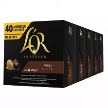 Forza L'or 5 cajas compatible Nespresso 200 cápsulas