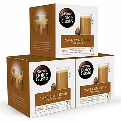 Café con Leche Pack 48 cápsulas Dolce Gusto Nescafe Café con Leche Pack 48 cápsulas Dolce Gusto Nescafe