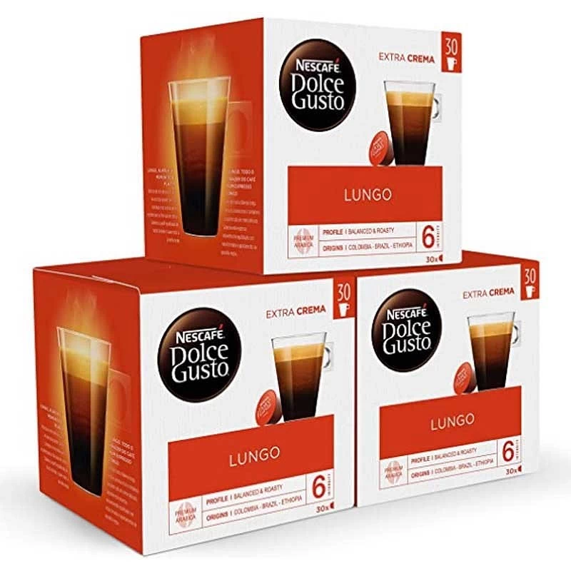 Café Lungo Pack 48 cápsulas Dolce Gusto Café Lungo Pack 48 cápsulas Dolce Gusto