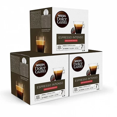 Espresso Intenso Descafeinado pack 48 cápsulas Nescafé Dolce Gusto Espresso Intenso Descafeinado pack 48 cápsulas Nescafé Dolce Gusto
