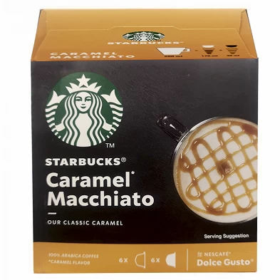Caramel Macchiato STARBUCKS 6+6 cápsulas compatibles Dolce Gusto Caramel Macchiato STARBUCKS 6+6 cápsulas compatibles Dolce Gusto