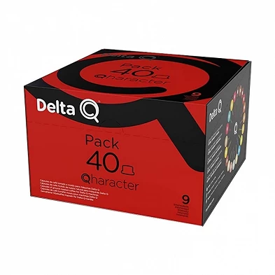 Pack XL Qharacter, espresso intensidad 9, 40 cápsulas Delta Q Pack XL Qharacter, espresso intensidad 9, 40 cápsulas Delta Q