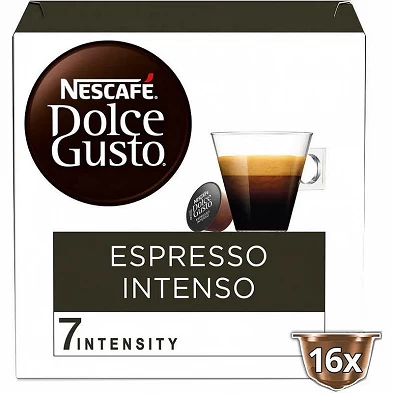 16 cápsulas de café expresso Dolce Gusto. Cápsula original 16 cápsulas de café expresso Dolce Gusto. Cápsula original