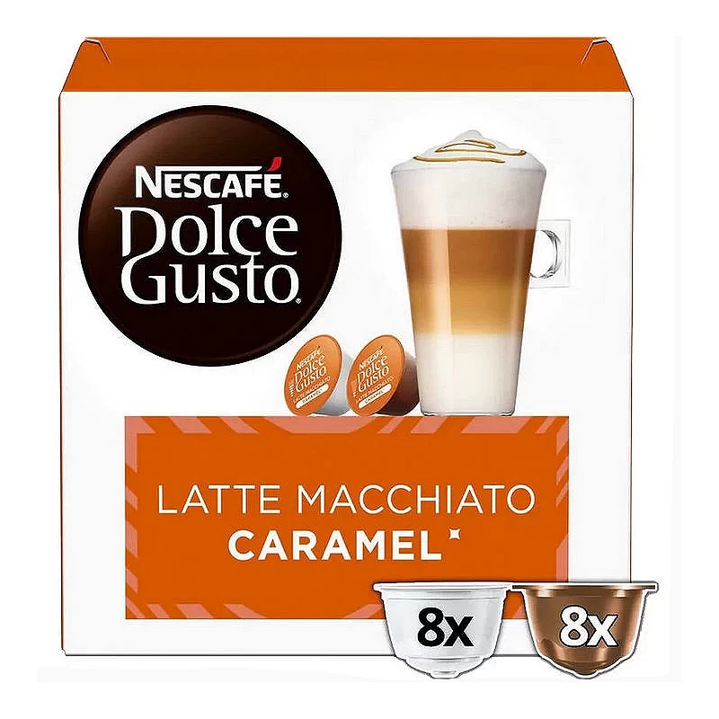 Latte Macchiato Caramel, 8+8 uds Dolce Gusto
