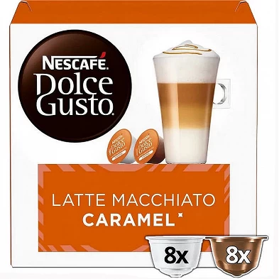 Latte Macchiato Caramel, 8+8 uds Dolce Gusto Latte Macchiato Caramel, 8+8 uds Dolce Gusto