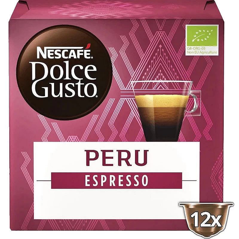 Espresso Orugen PERU, 12 orgânicos e ecológicos Dolce Gusto.
