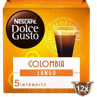 Origen Colombia Lungo, 12 cápsulas orgânicas y ecológicas Dolce Gusto Origen Colombia Lungo, 12 cápsulas orgânicas y ecológicas Dolce Gusto