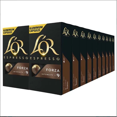Forza L'or 20 cajas compatible Nespresso 200 cápsulas Forza L'or 20 cajas compatible Nespresso 200 cápsulas