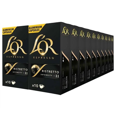 Ristretto L'or 20 cajas compatible Nespresso 200 cápsulas Ristretto L'or 20 cajas compatible Nespresso 200 cápsulas